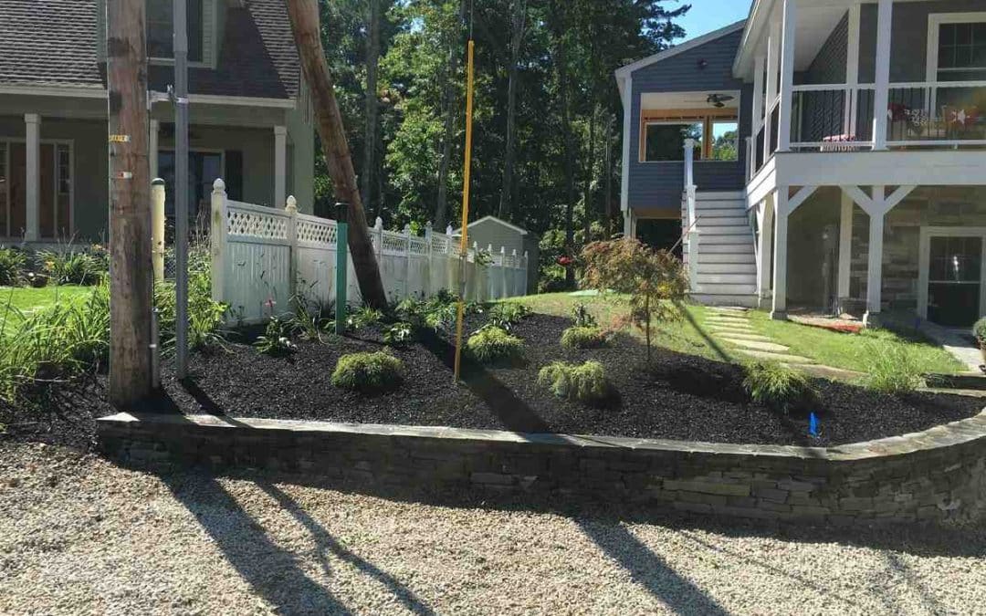 Garden bed mulching