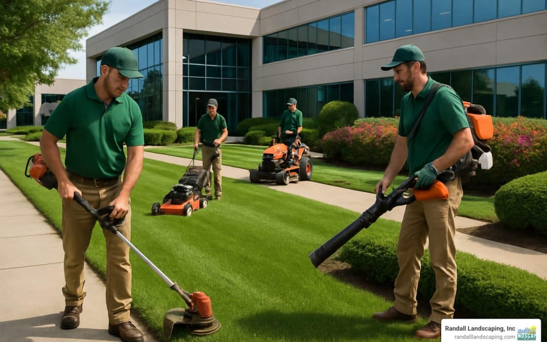 how to get commercial landscape contracts