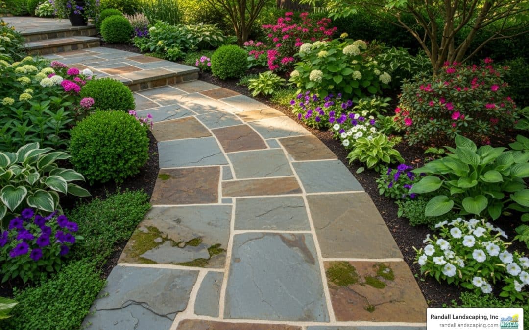 how to install a flagstone walkway with mortar