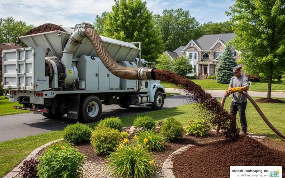 mulch blowing companies
