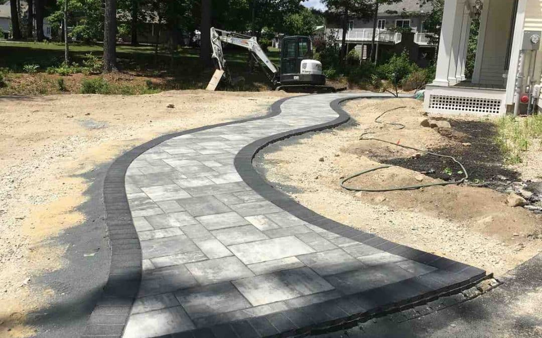 Garden path installation