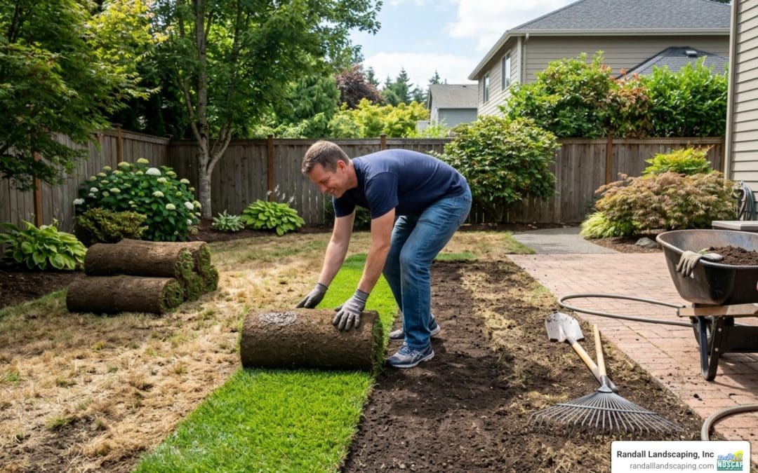 install sod over existing lawn